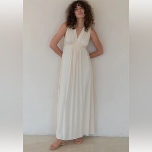 Rachel Pally Sleeveless Caftan Maxi Dress - Sz XS 'Cream' Beautiful & NWT